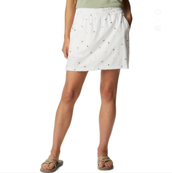 Columbia Athletic Skort Alpine Chill Zero White/Baja Blitz Size XS Tennis Golf - Picture 6 of 6